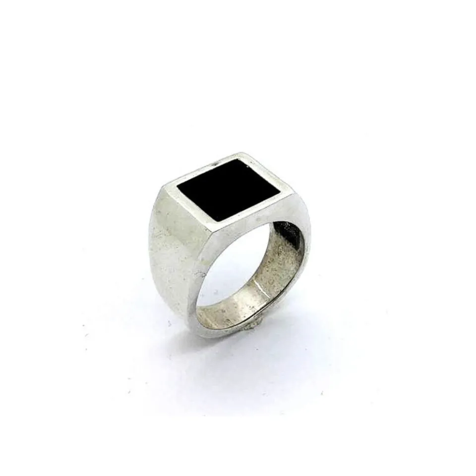 Anelli*Spadarella Gioielli Anello con pietra quadrata - PSAN108P