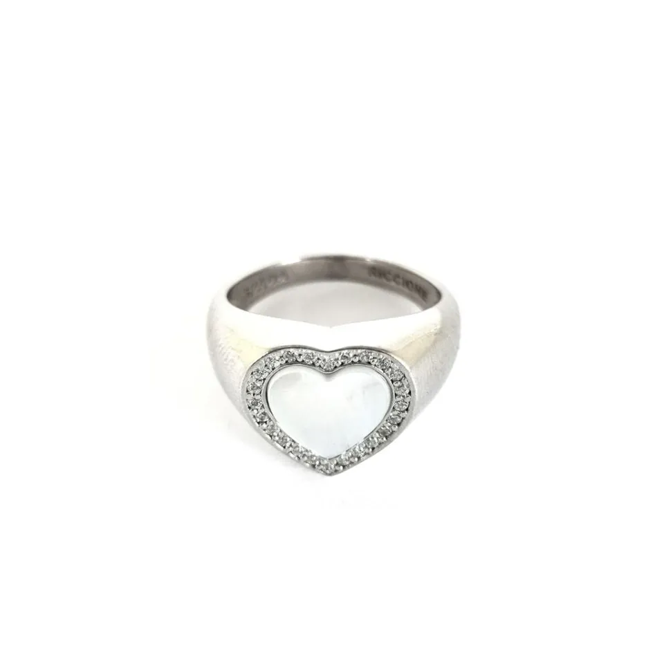 Anelli*Spadarella Gioielli Anello cuore zirconi - AN784