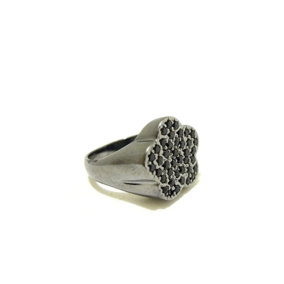 Anelli*Spadarella Gioielli Anello fiore zirconi - AN398