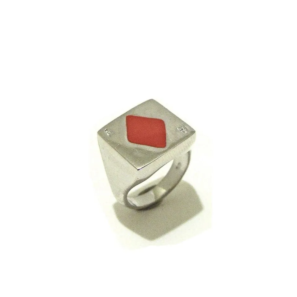 Anelli*Spadarella Gioielli Anello Jocker Quadri - AN403