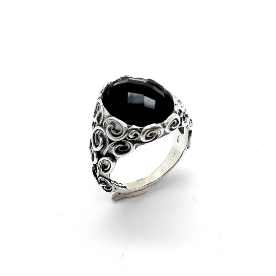 Anelli*Spadarella Gioielli Anello pietra ovale - AN687