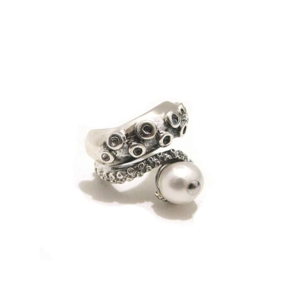 Anelli*Spadarella Gioielli Anello tentacolo con perla - AN638