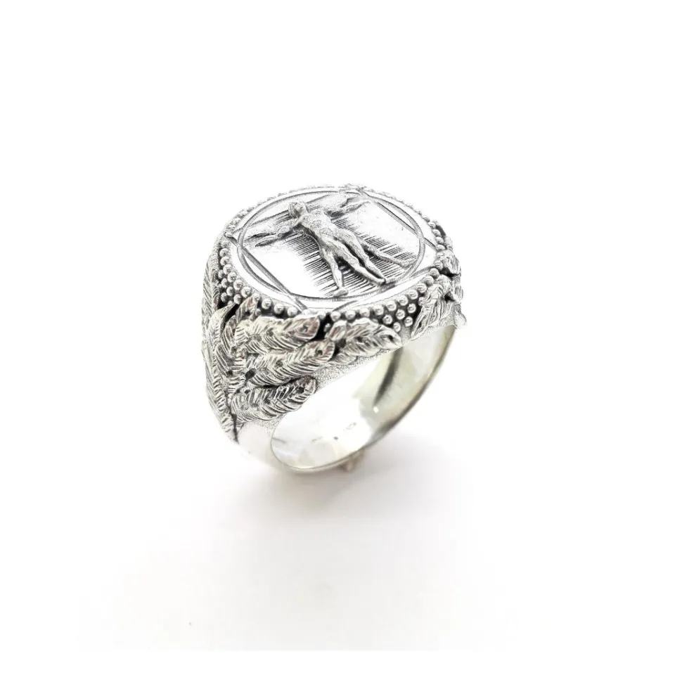 Anelli*Spadarella Gioielli Anello Uomo vitruviano - AN739