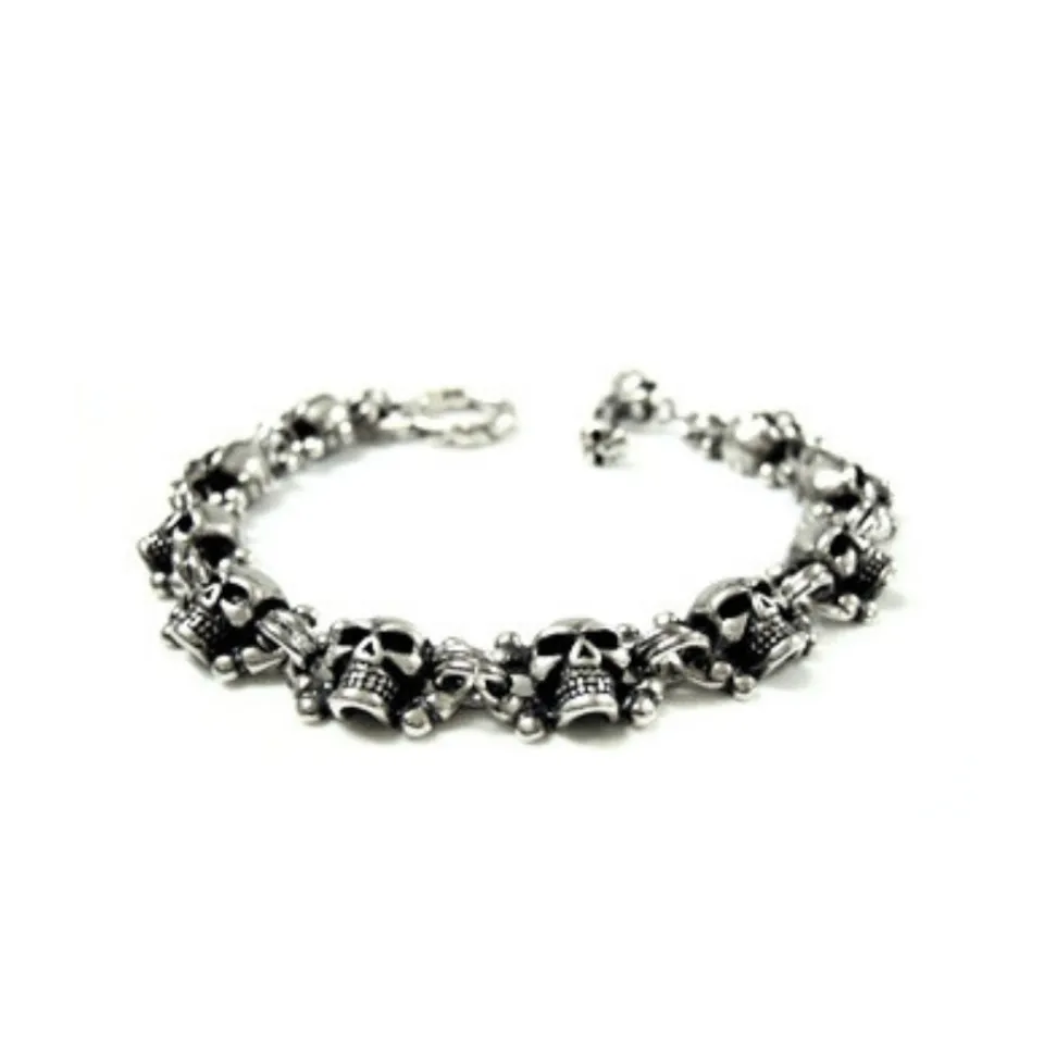 Bracciali*Spadarella Gioielli Bracciale con teschi - PSBR190