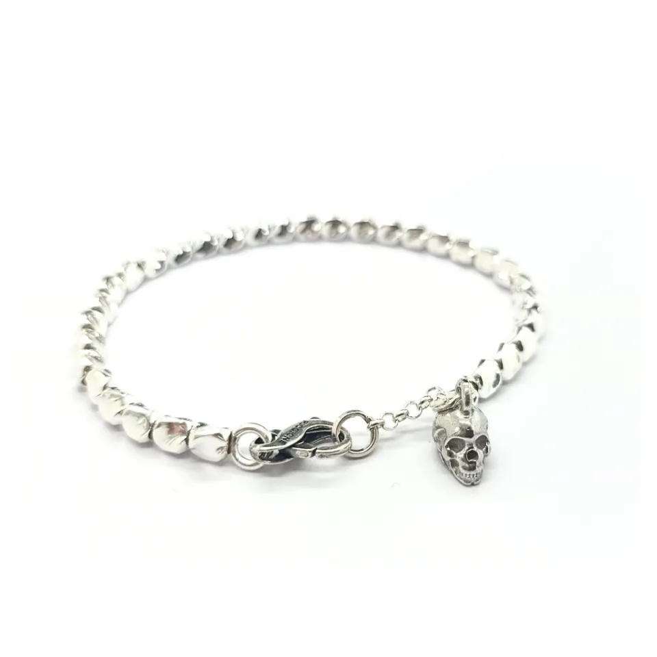 Bracciali*Spadarella Gioielli Bracciale pendente teschio - SPBR622