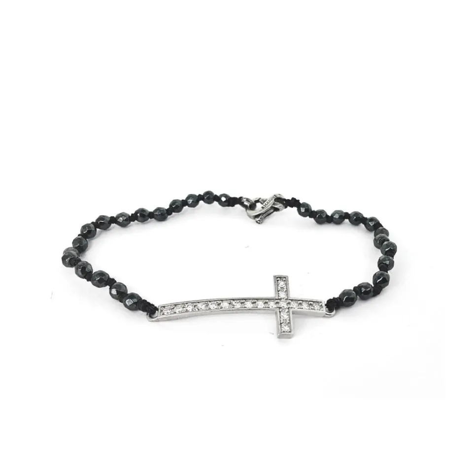 Bracciali | Bracciali Spadini*Spadarella Gioielli Bracciale spadino croce zirconi - SPBR526