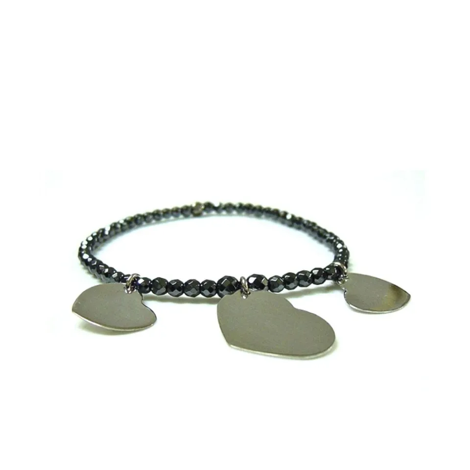 Bracciali | Bracciali Spadini*Spadarella Gioielli Bracciale spadino elastico cuori - SPBR104