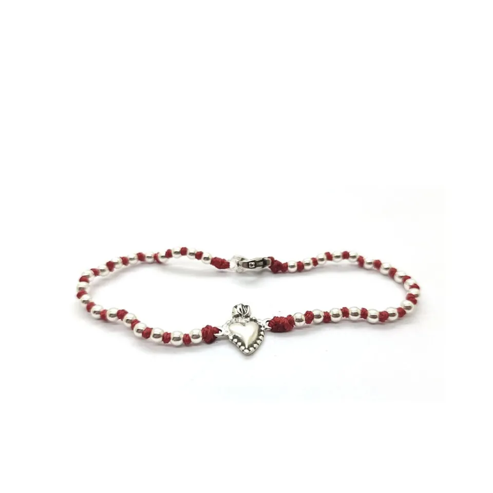 Bracciali | Bracciali Spadini*Spadarella Gioielli Bracciale spadino Inseparabile cuore sacro - SPBR287