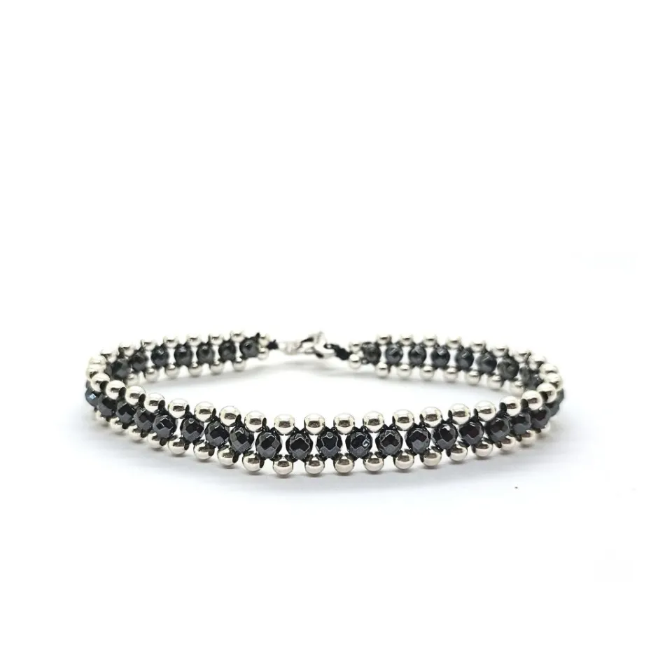 Bracciali | Bracciali Spadini*Spadarella Gioielli Bracciale spadino intrecciato con pietre - SPBR067