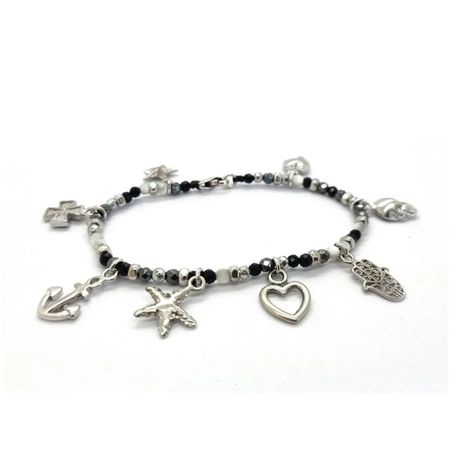 Bracciali | Bracciali Spadini*Spadarella Gioielli Bracciale spadino pietre con pendenti - SPBR603