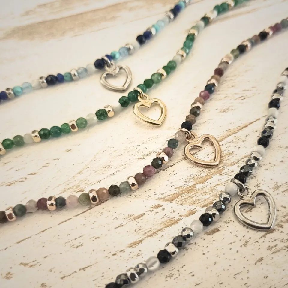 Bracciali | Bracciali Spadini*Spadarella Gioielli Bracciale spadino pietre con cuore - SPBR601