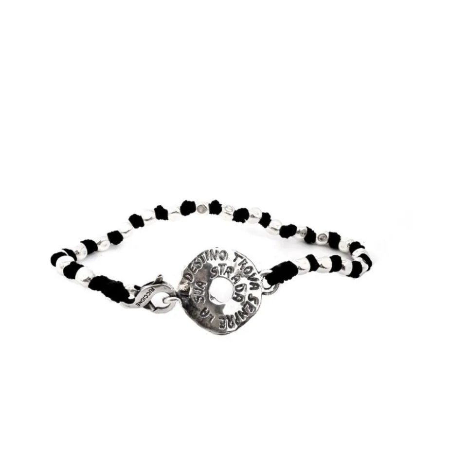 Bracciali | Bracciali Spadini*Spadarella Gioielli Bracciale spadino targhetta Virgilio - SPBR448