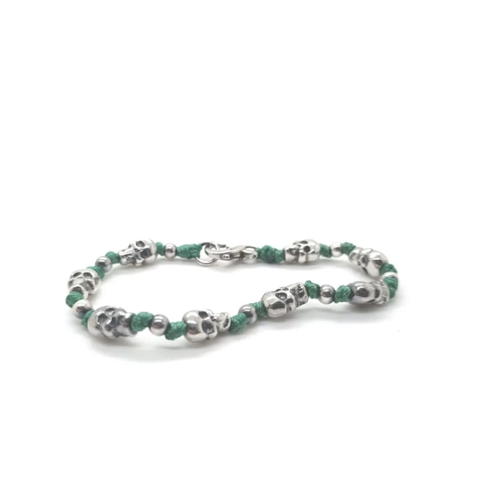 Bracciali | Bracciali Spadini*Spadarella Gioielli Bracciale spadino teschi grandi - SPBR061