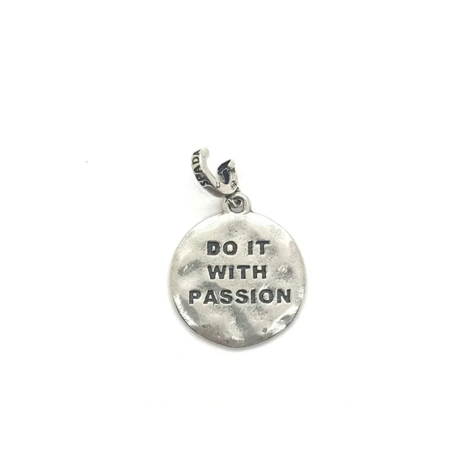 Charms Irene Collection*Spadarella Gioielli Charm targhetta Do it with passion - CIC13