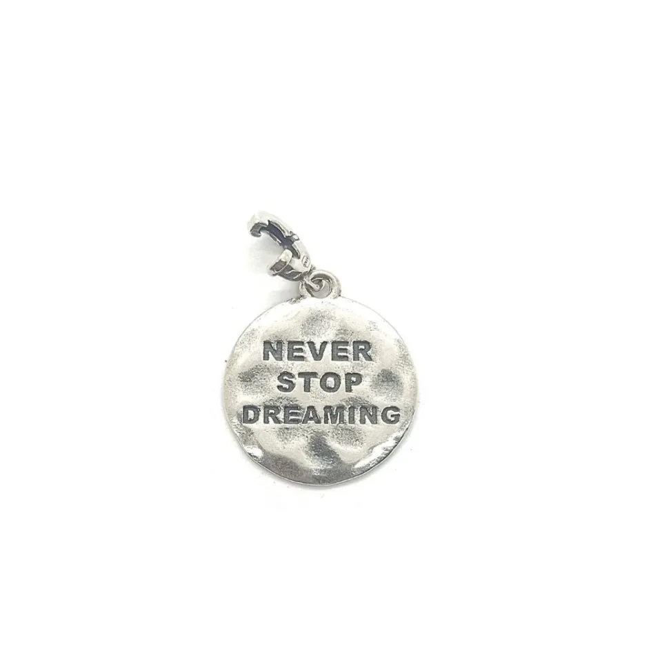 Charms Irene Collection*Spadarella Gioielli Charm targhetta Never stop... - CIC12