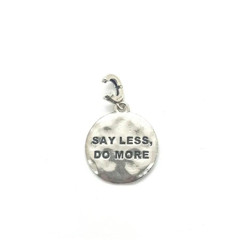 Charms Irene Collection*Spadarella Gioielli Charm targhetta Say less do more - CIC9