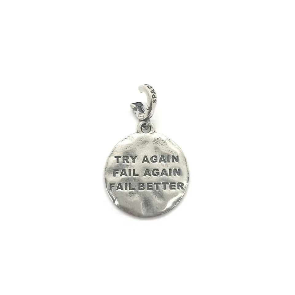 Charms Irene Collection*Spadarella Gioielli Charm targhetta Try again... - CIC8