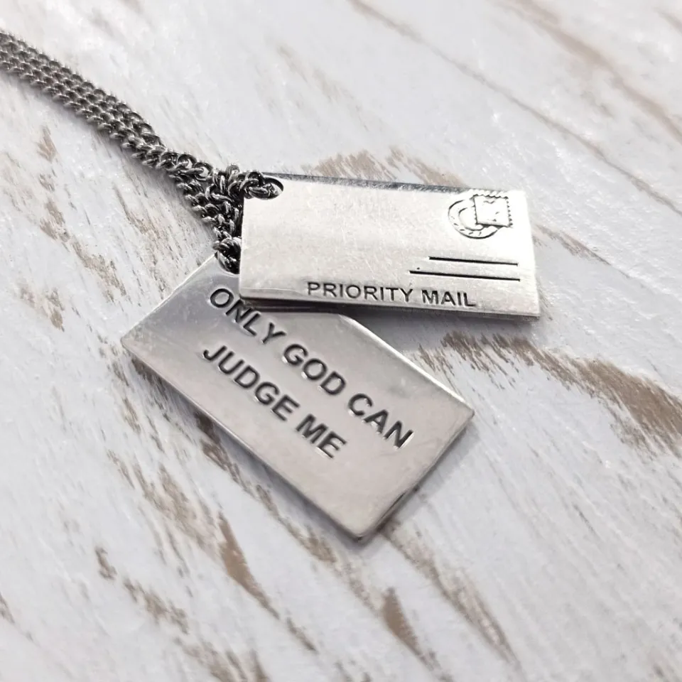 Collane*Spadarella Gioielli Collana bustina Only god... - CL706
