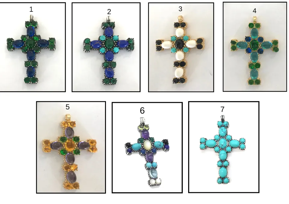 collana_croce_pietre__cl_3.webp Collane*Spadarella Gioielli Collana croce pietre - CL692
