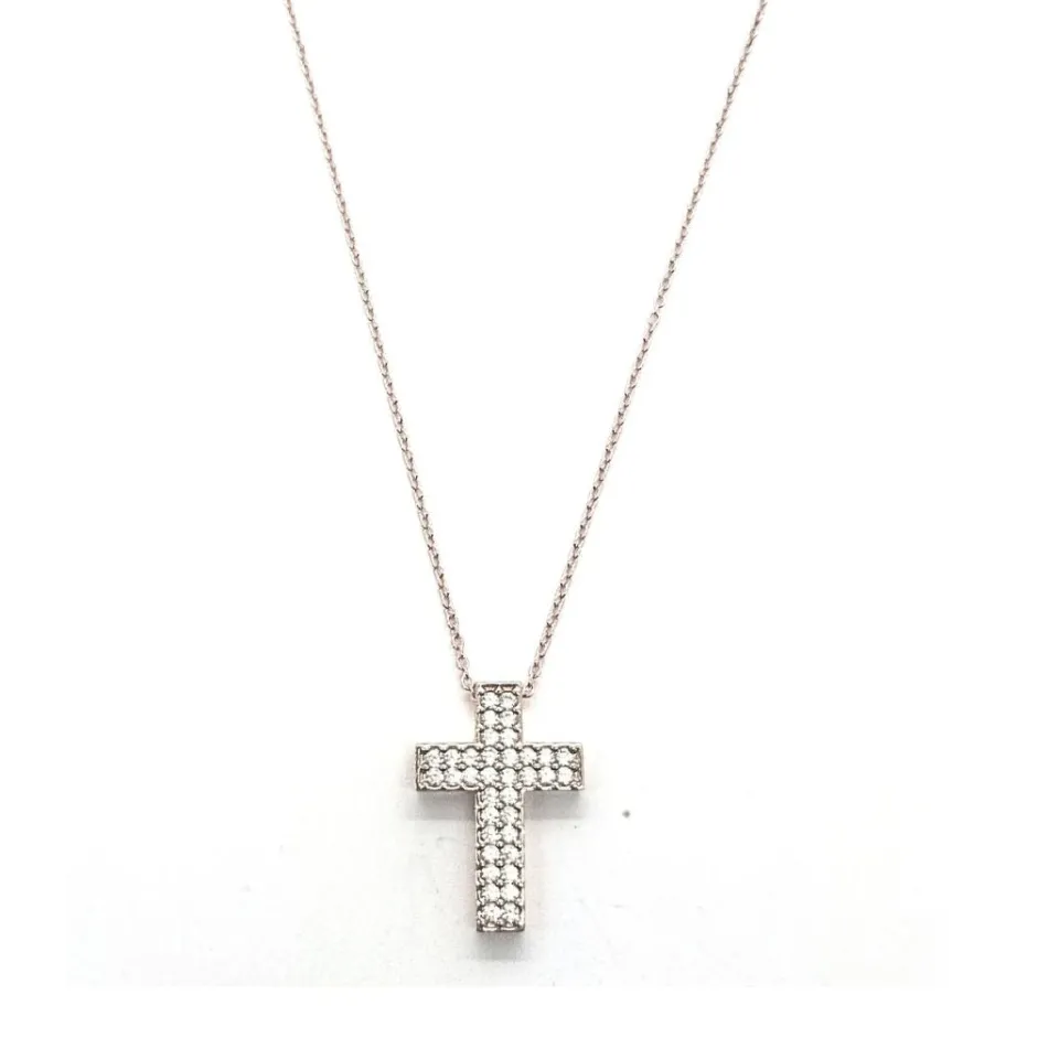 Collane*Spadarella Gioielli Collana croce zirconi - CL693