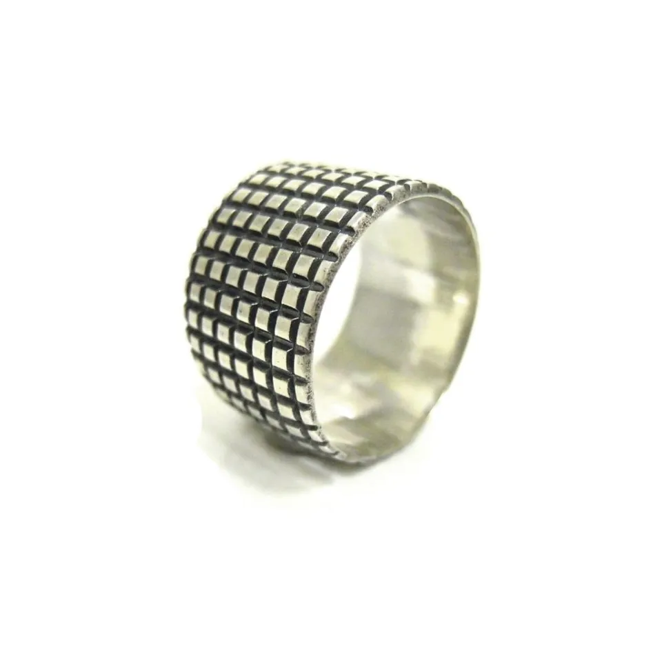 Anelli*Spadarella Gioielli Fascia scacchi - AN431