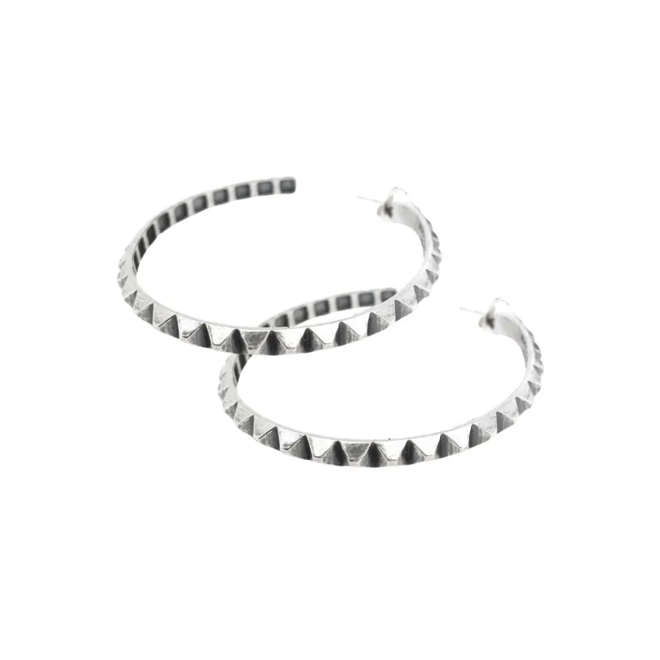 Bracciali | Orecchini*Spadarella Gioielli Orecchini a cerchio borchiato - OR786