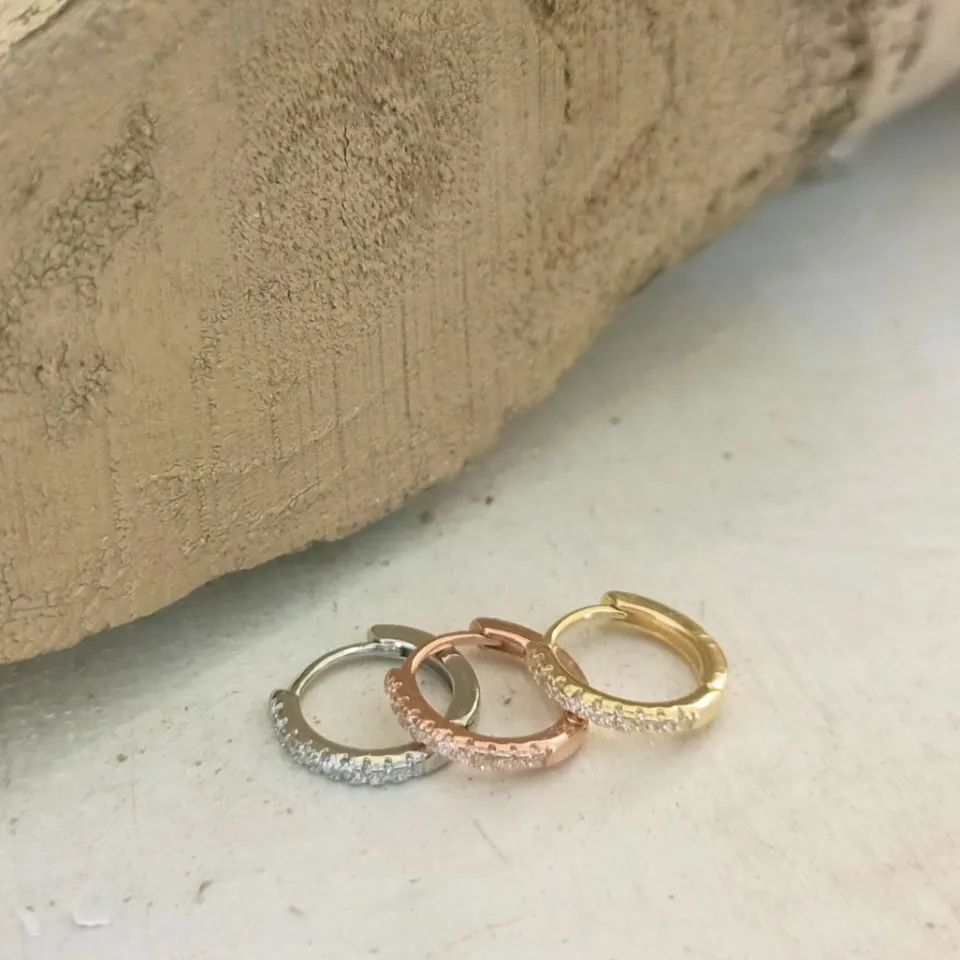 Bracciali | Orecchini*Spadarella Gioielli Orecchini a cerchio con zirconi - OR836