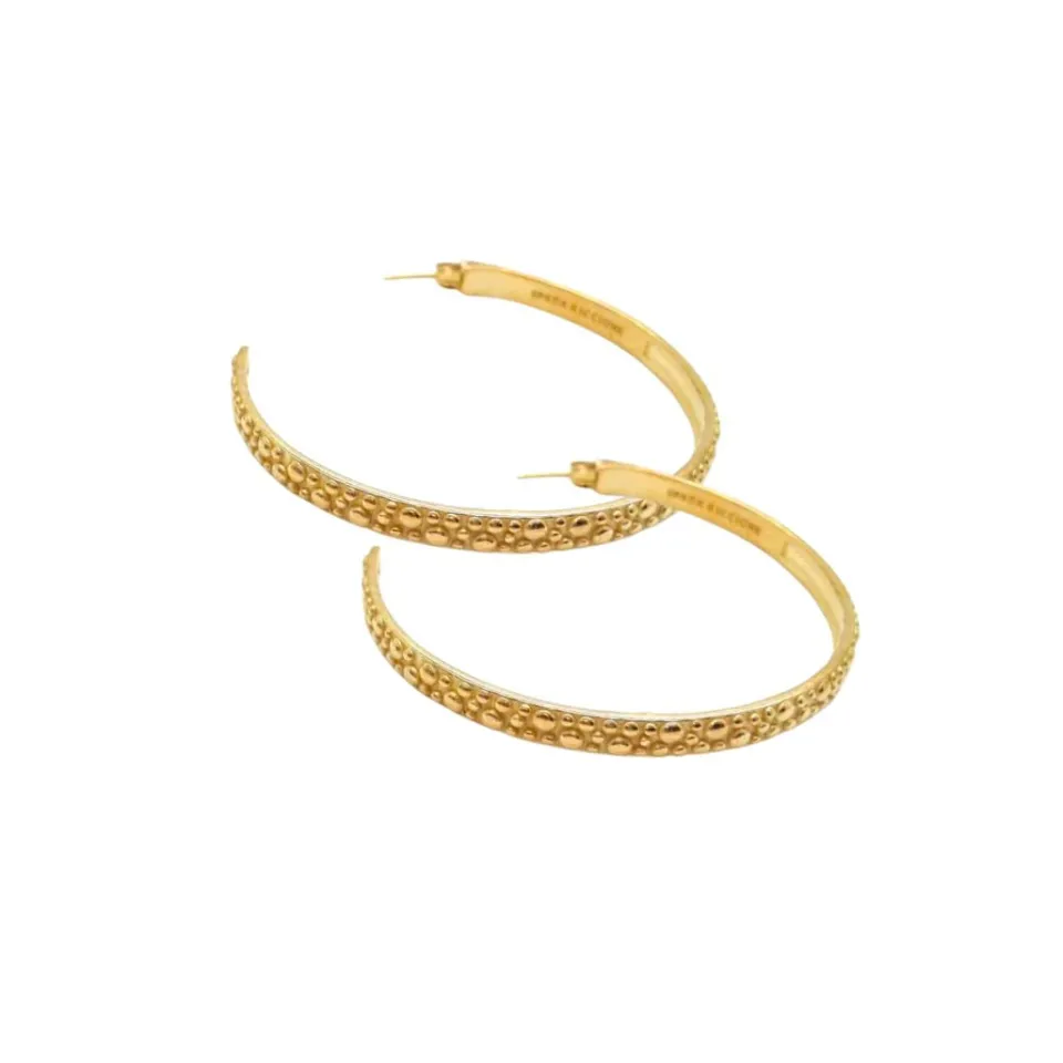 Bracciali | Orecchini*Spadarella Gioielli Orecchini a cerchio martellato - OR785