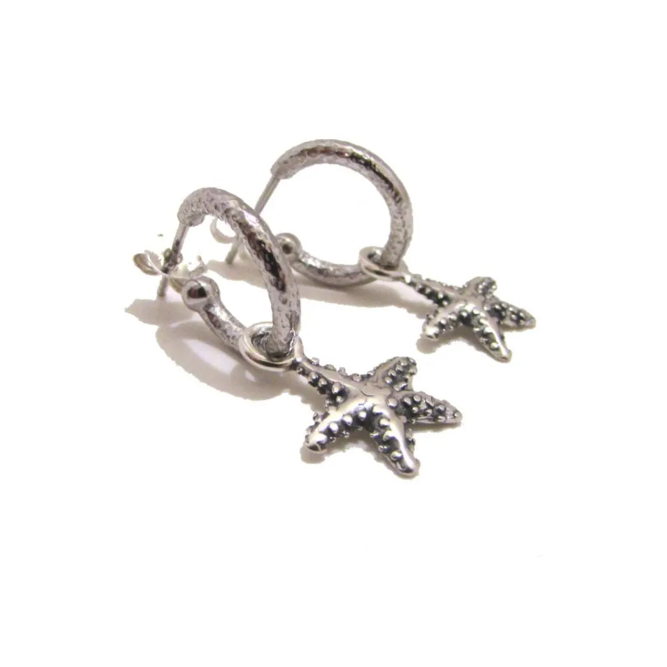 Bracciali | Orecchini*Spadarella Gioielli Orecchini a cerchio stella marina - OR736