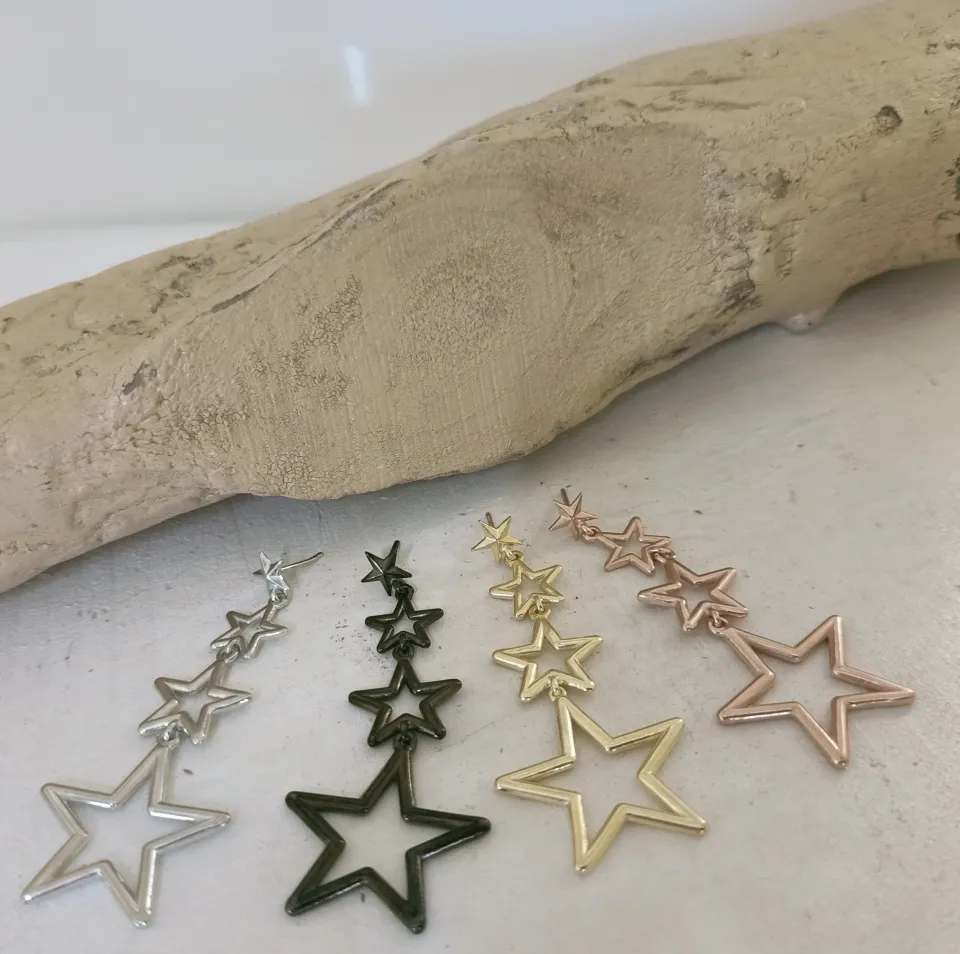 Bracciali | Orecchini*Spadarella Gioielli Orecchini pendenti con stelle - OR760