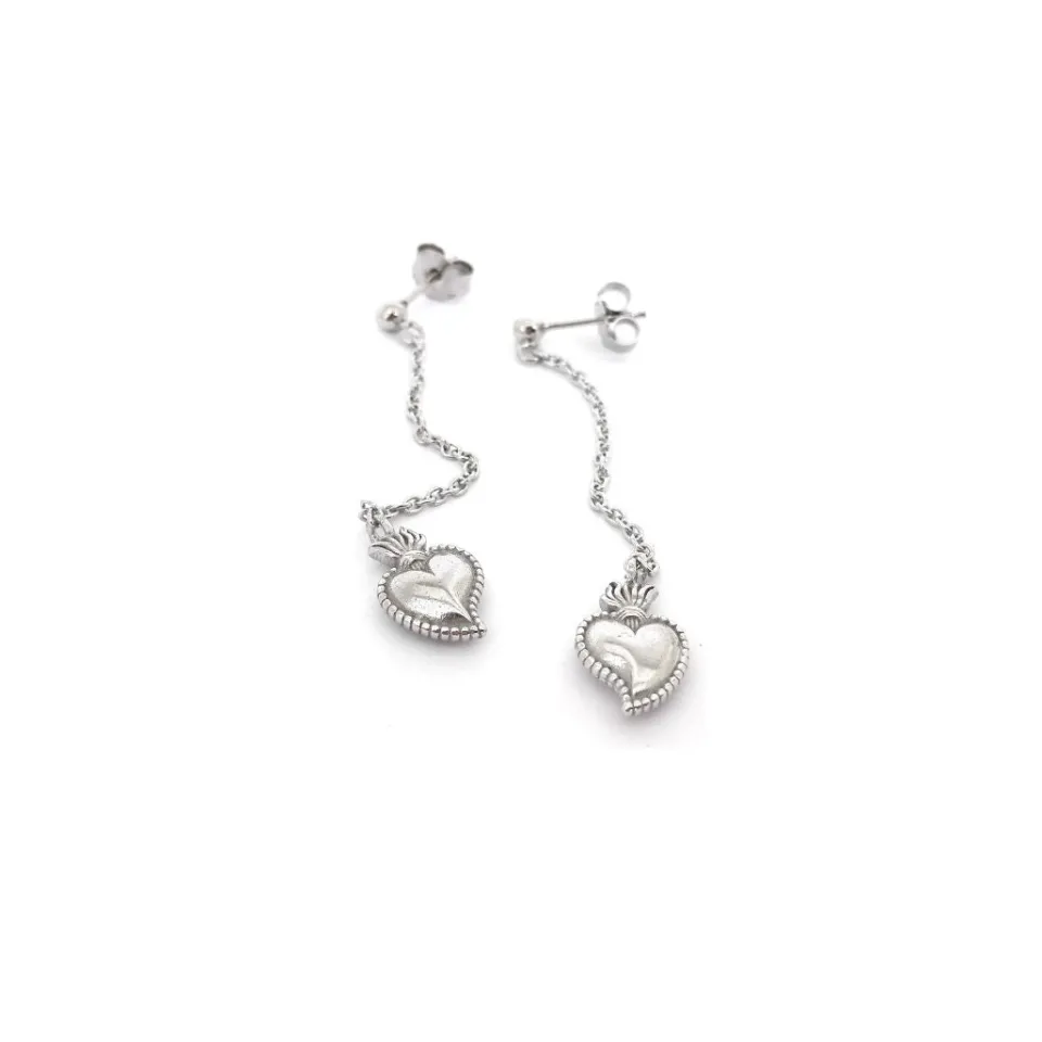Bracciali | Orecchini*Spadarella Gioielli Orecchini pendenti cuore sacro - OR808